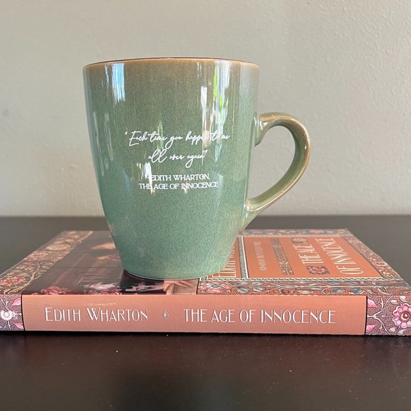 Edith Wharton ~ Book & Mug Set ~ Mug w/ Age of Innocence Quote & Copy of Novel - Picture 2 of 11